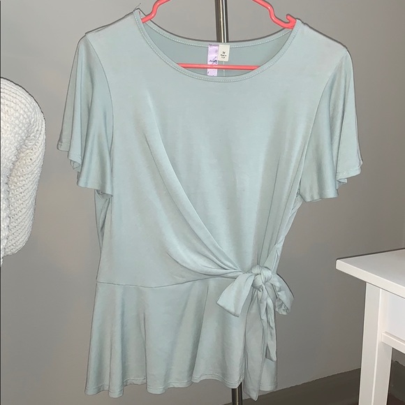 Dry Goods Tops - DRY GOODS LIGHT BLUE BLOUSE